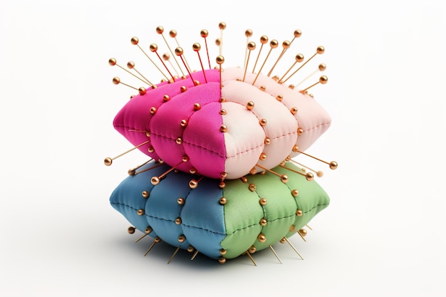 modern embroidered cushion